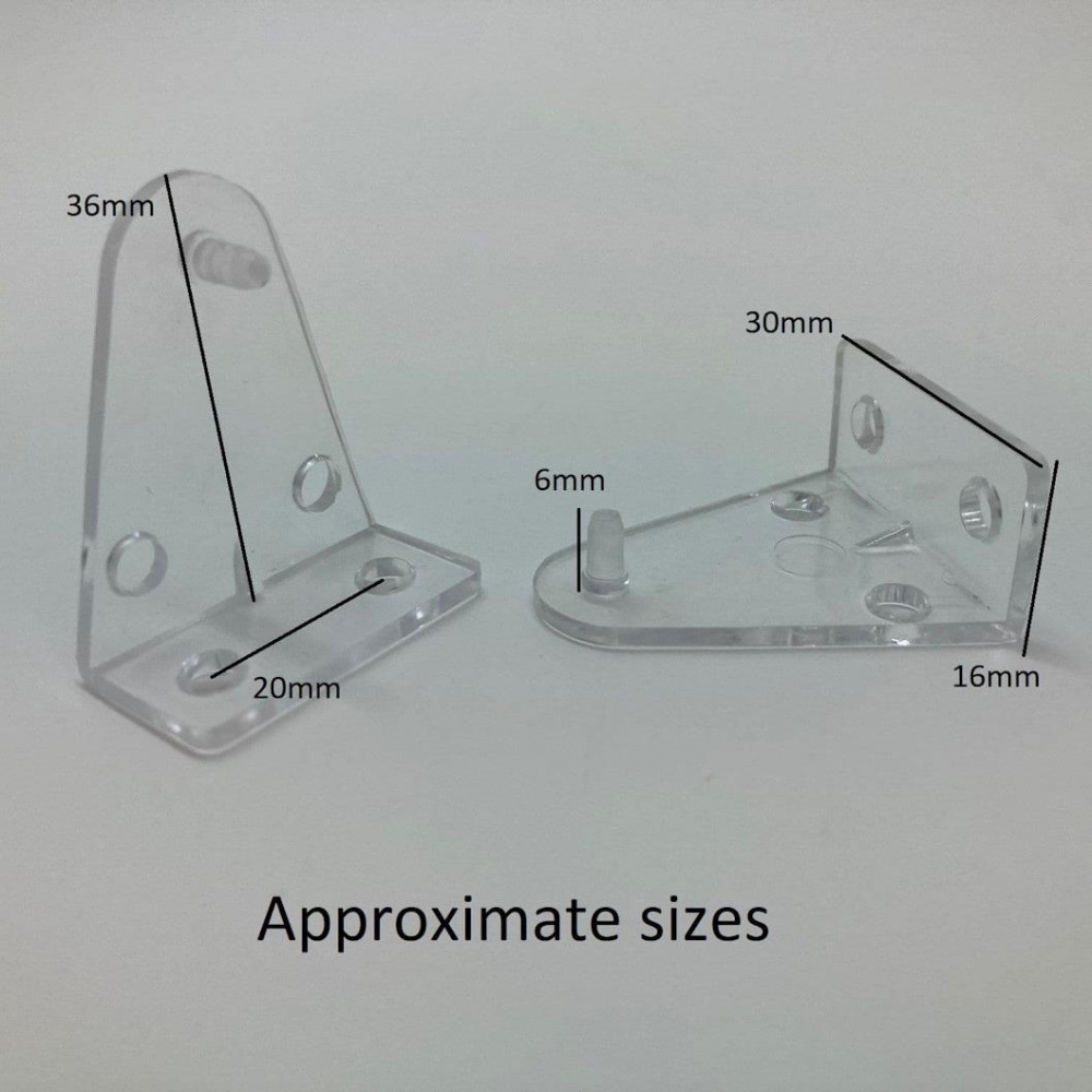 Hold Down Brackets for 25mm Blinds (Pack of 2)